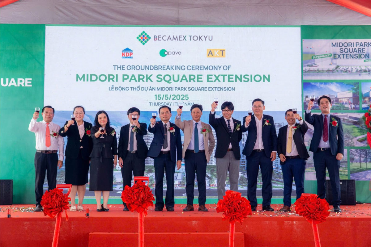 Lễ khởi công Khu thương mại MIDORI PARK SQUARE mở rộng