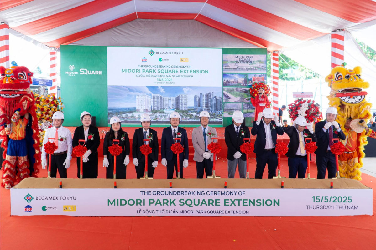 Lễ khởi công Khu thương mại MIDORI PARK SQUARE mở rộng