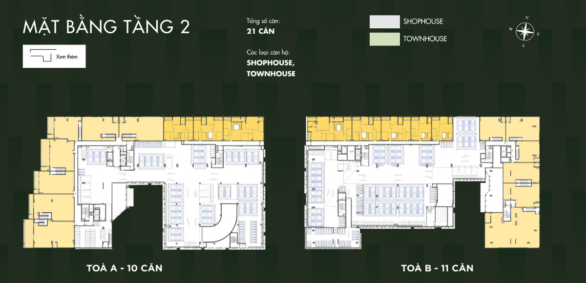mặt bằng tầng 1 midori park the nest
