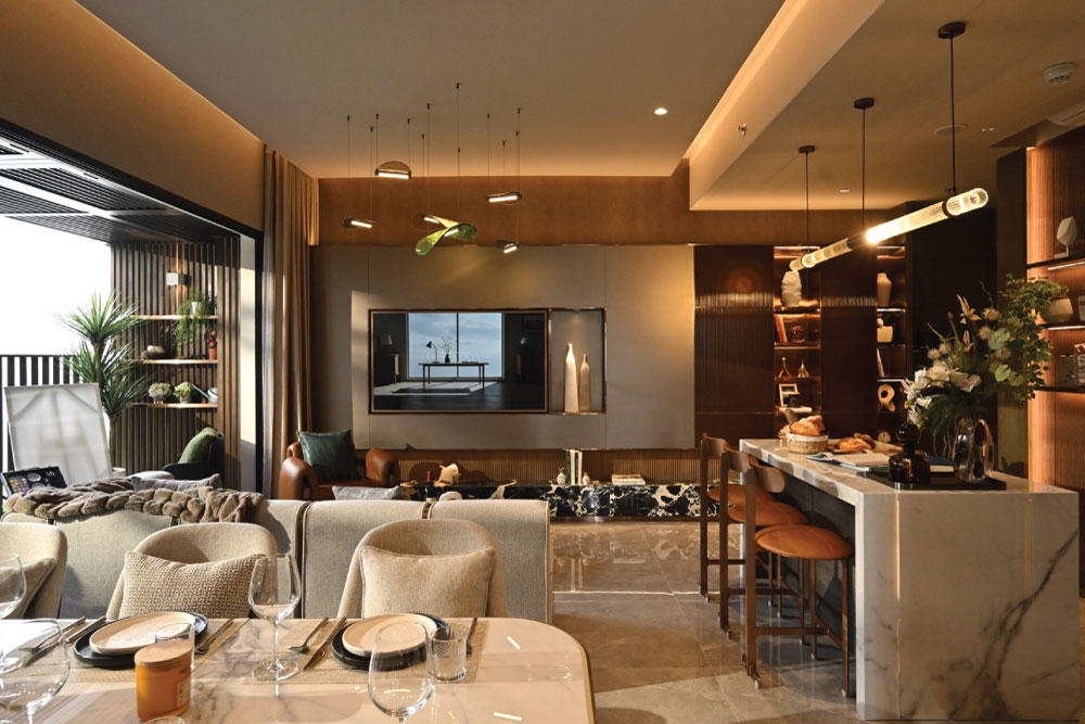 Không gian phòng khách nhà mẫu Orchard Collection CapitaLand