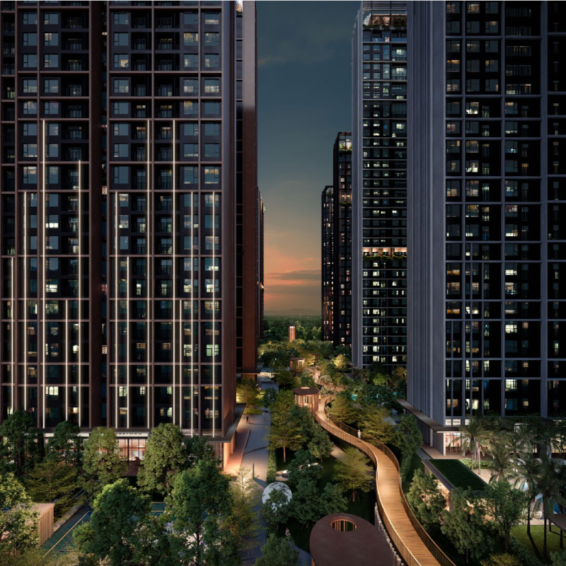 Kiến trúc trung tầng Orchard Collection CapitaLand