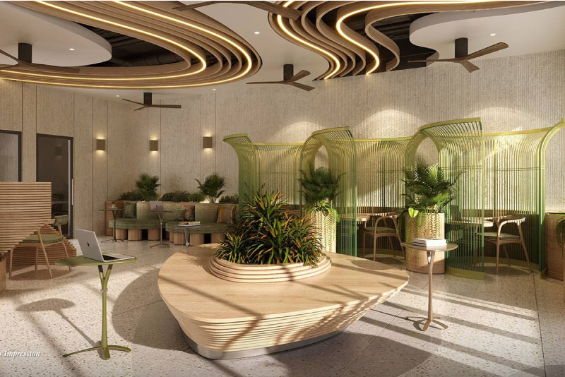 Không gian thư viện và Lounge
