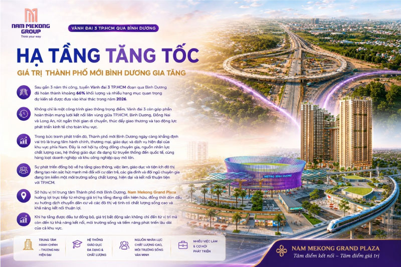 Thành phố mới Bình Dương – Điểm đến lý tưởng cho thế hệ ưu tú