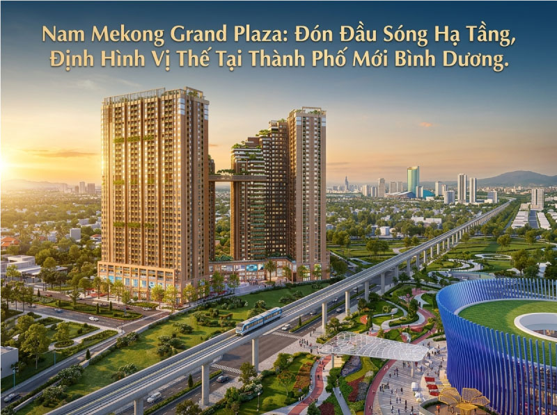 Nam Mekong Grand Plaza: Đón Đầu Sóng Hạ Tầng, Định Hình Vị Thế Tại Thành Phố Mới Bình Dương